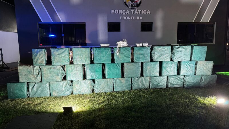 Forças de segurança de MT apreendem 1 tonelada de cocaína e causam prejuízo de R$ 25 milhões ao crime organizado