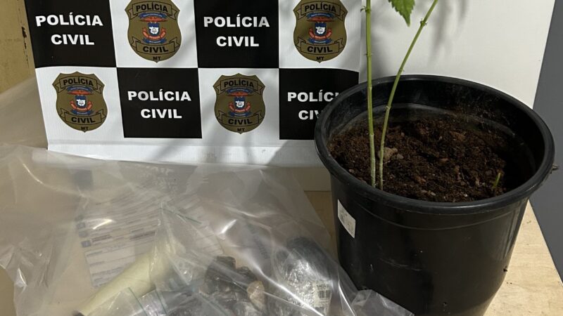 Operação Eco flagra ponto de venda de drogas e prende dois adultos em Canarana