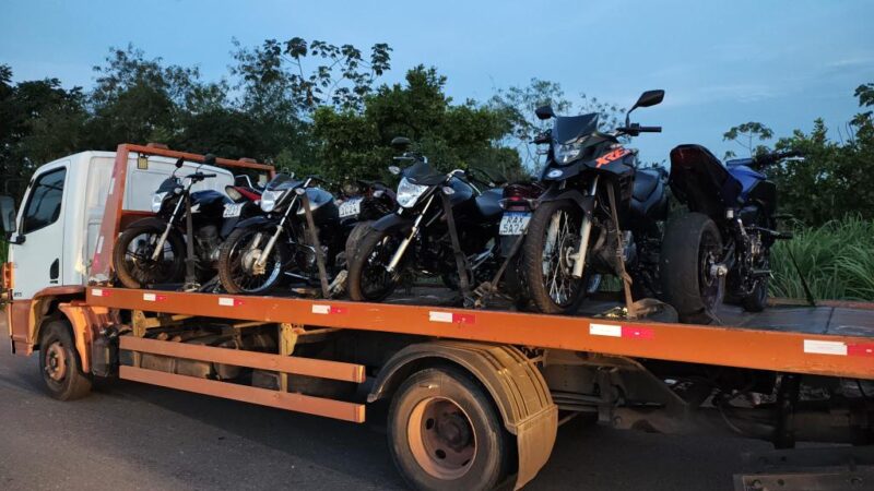 PM remove nove motocicletas e desarticula grupo que fazia manobras perigosas em Cuiabá