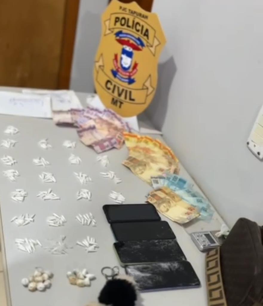 Polícia Civil prende 4 pessoas por envolvimento com o tráfico em Tapurah