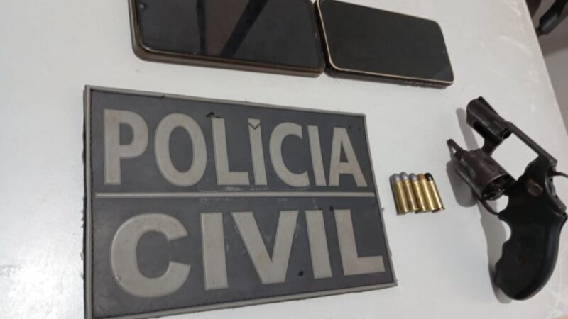 Homem é preso pela Polícia Civil com arma de fogo utilizada em homicídio em Terra Nova do Norte