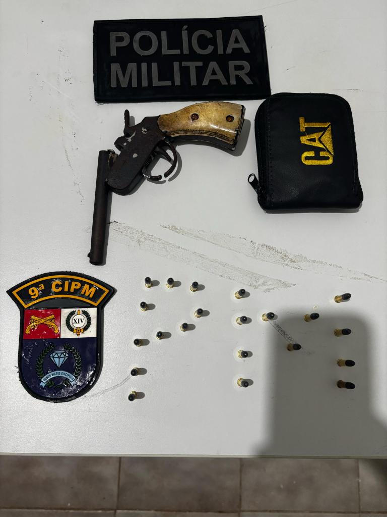 Polícia Militar prende idoso por porte ilegal de arma na zona rural de Diamantino