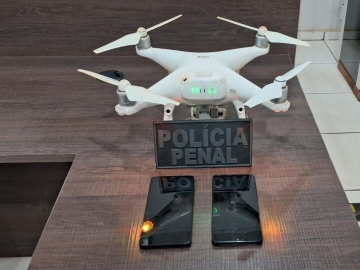 Operações de vigilância evitam entrada de 96 celulares levados por drones em penitenciária de Rondonópolis