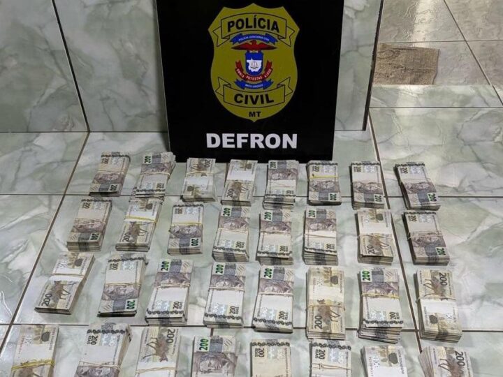 Polícia Civil apreende R$ 692 mil em dinheiro em residência de casal investigado por tráfico de drogas