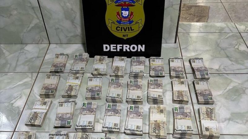 Polícia Civil apreende R$ 692 mil em dinheiro em residência de casal investigado por tráfico de drogas